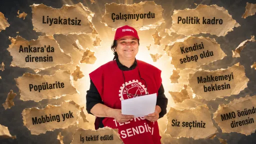 Nursemin Yıldız kendisine atılan iftiraların yazılı olduğu kağıtları par&ccedil;alıyor