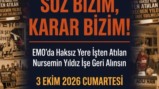 3 Ekim 2026 Nursemin Yıldız Basın Açıklaması Afişi