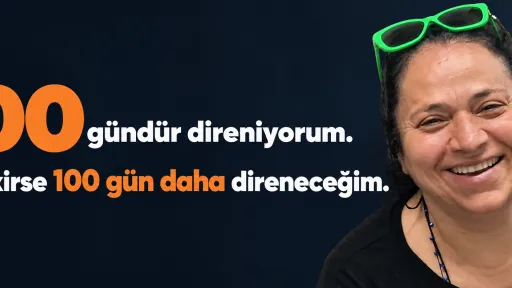 "100 Gündür Direniyorum, Gerekirse 100 Gün Daha Direneceğim" diyen Nursemin Yıldız görseli